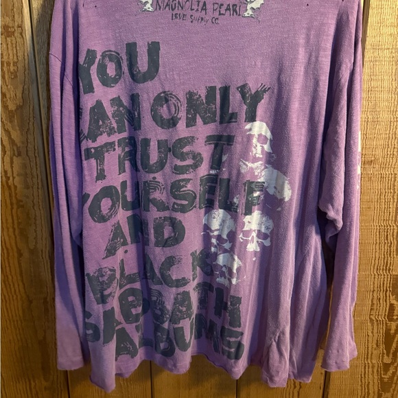 Magnolia Pearl Black Sabbath Trust Viggo Tee in the color Dewberry - Picture 6 of 8